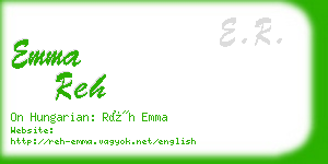 emma reh business card